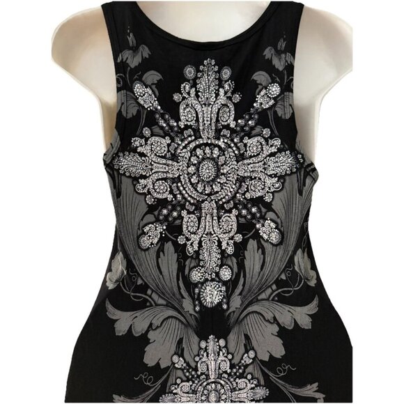 VOCAL Dress Center Rhinestone Design Size Small Western Packable USA Made Jewel - Picture 2 of 4